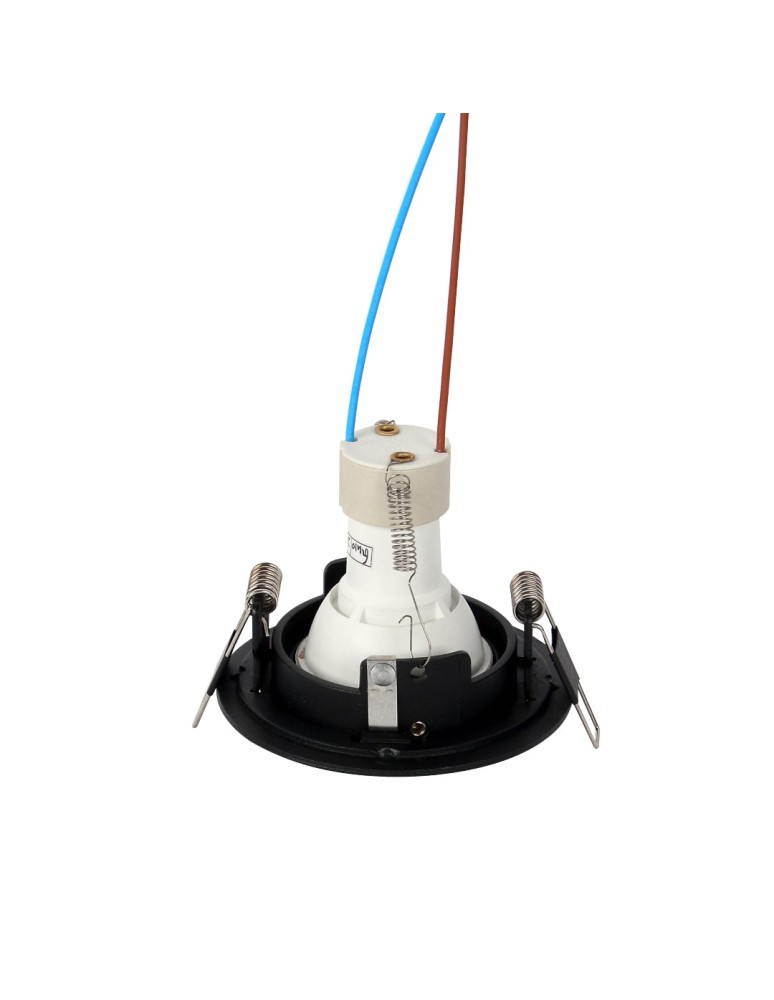 Round flush-mounted lamps - YASKR Halo Mesh 1xGU10 black RL0103-BK Black - product kolory-swiatla.pl 3