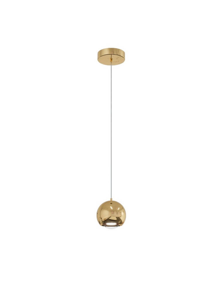 Single pendant lamps - YASKR Aurenia Pendant Lamp 1xLED Gold PL0122-GD Gold - product kolory-swiatla.pl 1