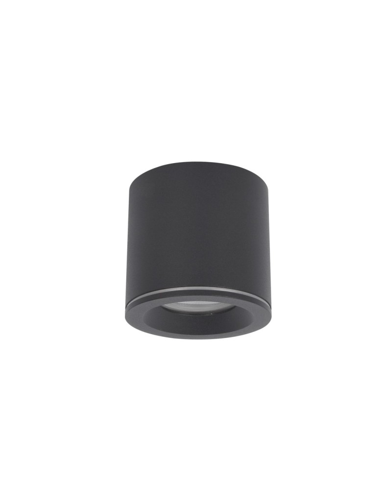Hermetic ceiling luminaires - YASKR Luna Tube 1xGU10 black IP65 CL0103-BK Black - product kolory-swiatla.pl 1