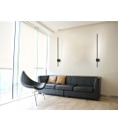 Designer wall lamps - YASKR Wall lamp Chloe 1xLED black IP44 WL0107-BK Black - product 2