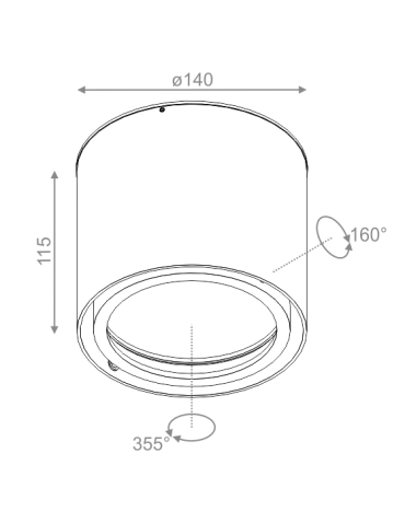 Aqform TUBA 111 230V 34cm natynkowy 46610-0000-U8-PH - produkt 2