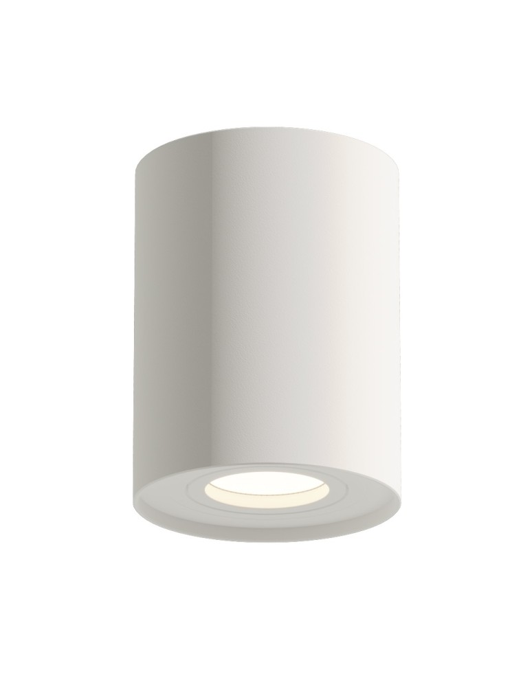 Round ceiling luminaires - YASKR Leila tube 1xGU10 white CL0101-WH White - product kolory-swiatla.pl 1