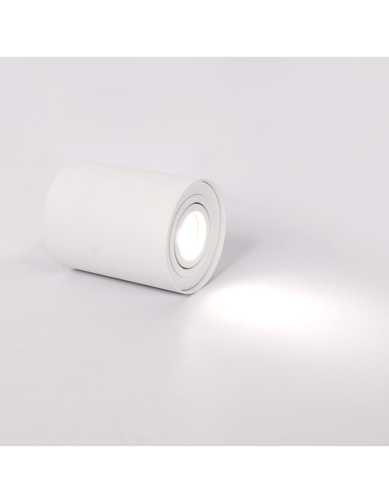 Round ceiling luminaires - YASKR Leila tube 1xGU10 white CL0101-WH White - product kolory-swiatla.pl 4