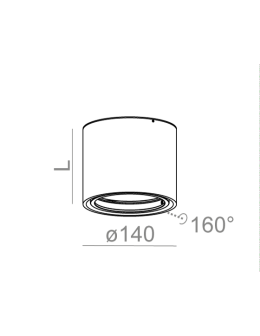 Aqform TUBA 111 surface-mounted 34cm 46611-0000-T8-PH - product 2