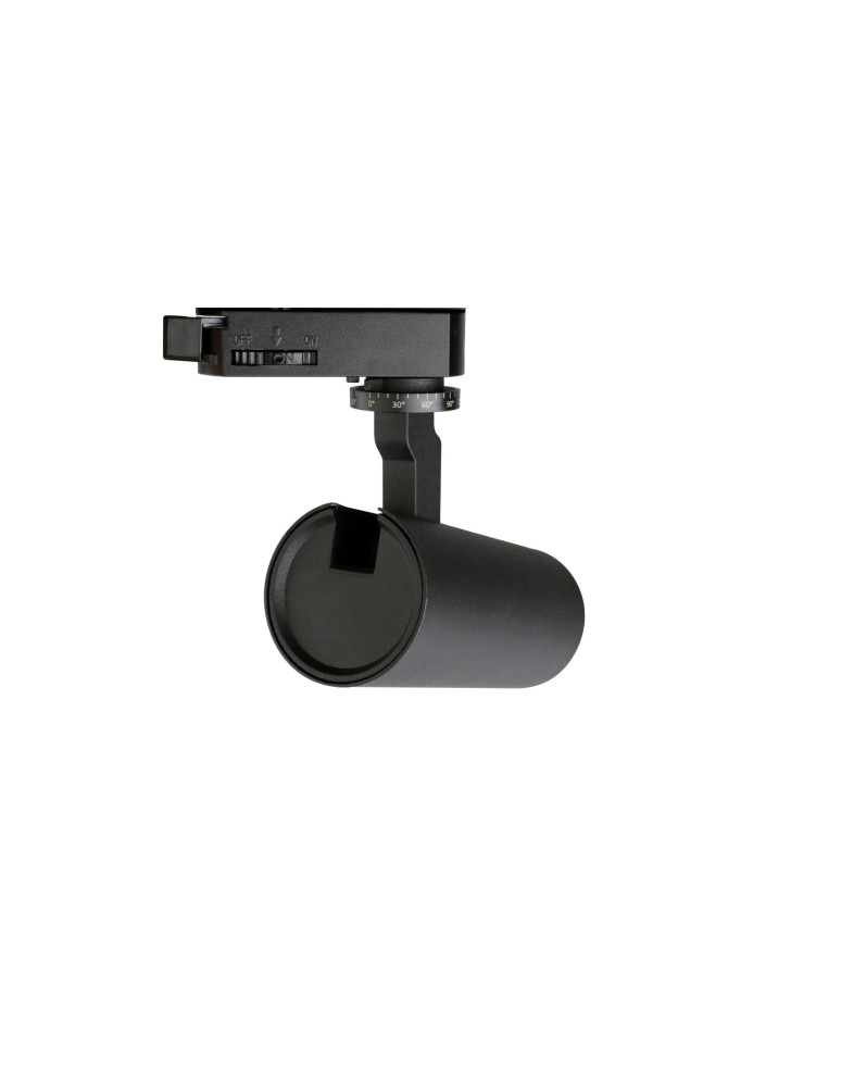 Lamps for 3-phase busbars - YASKR 3F Luba 1xLED busbar spotlight black TRA0103-BK 12.5 cm Black - product kolory-swiatla.pl 7