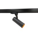 Lamps for 3-phase busbars - YASKR 3F Luba 1xLED busbar spotlight black TRA0103-BK 12.5 cm Black - product 1