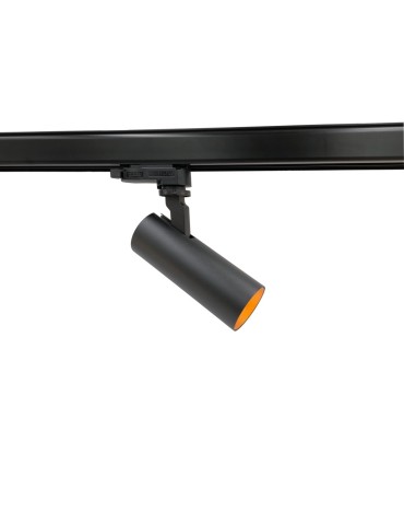 YASKR 3F Luba 1xLED busbar spotlight black TRA0103-BK 12.5 cm Black