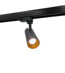 Lamps for 3-phase busbars - YASKR 3F Luba 1xLED busbar spotlight black TRA0103-BK 12.5 cm Black - product 5