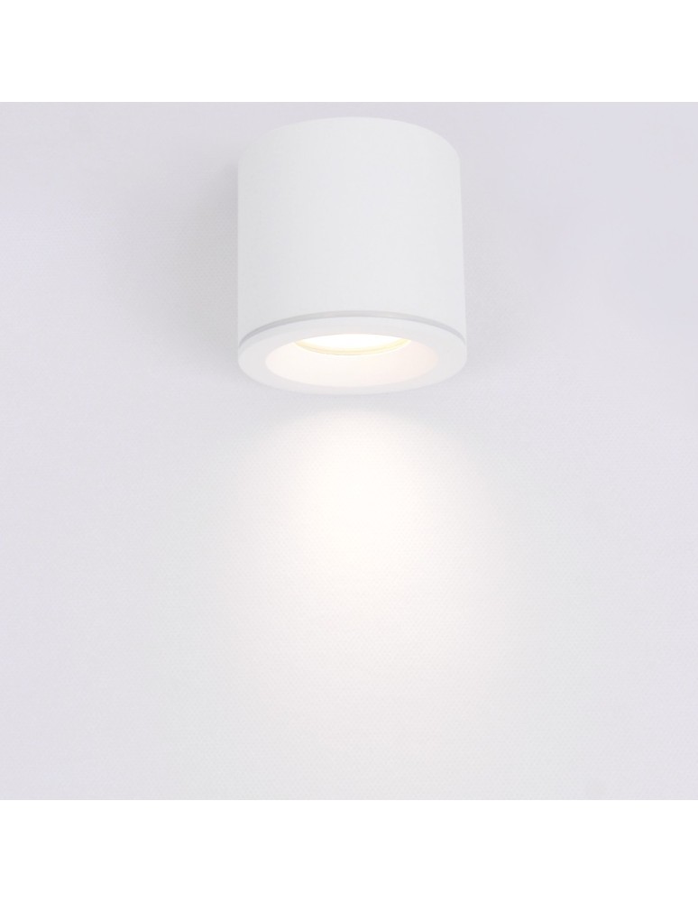 Hermetic ceiling luminaires - YASKR Luna Tube 1xGU10 white IP65 CL0103-WH White - product kolory-swiatla.pl 7