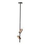 Double pendant lamps - Azzardo Ceiling VIVI TOP 2 GO/BK Black Matte/Gold Gloss 2xGU10 AZ5727 - product 1
