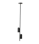 Double pendant lamps - Azzardo Ceiling VIVI TOP 2 BK/BK Black Matte/Black Matte 2xGU10 AZ5728 - product 1