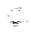 Ceiling lamps - Aqform TUBA 50 230V surface-mounted 45921-0000-U8-PH - product 2
