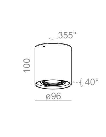 Aqform TUBA 50 230V surface-mounted 45921-0000-U8-PH - product 2