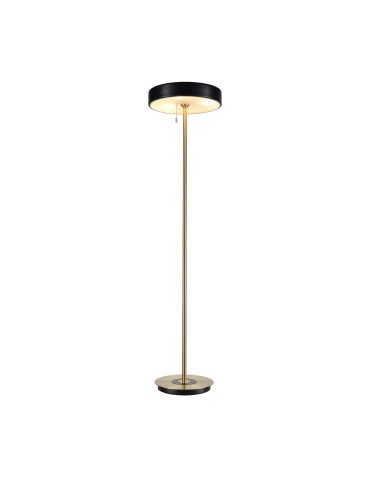 Step into Design Lampa podłogowa ARTDECO czarno - złota 162 cm MF8872 black