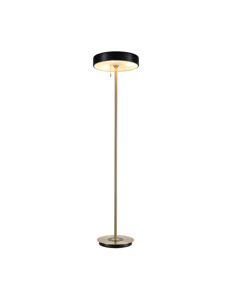 Floor lamps - Step into Design ARTDECO floor lamp black and gold 162 cm MF8872 black - product kolory-swiatla.pl 1