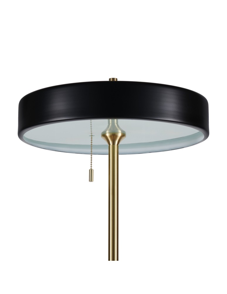 Step into Design Lampa podłogowa ARTDECO czarno - złota 162 cm MF8872 black