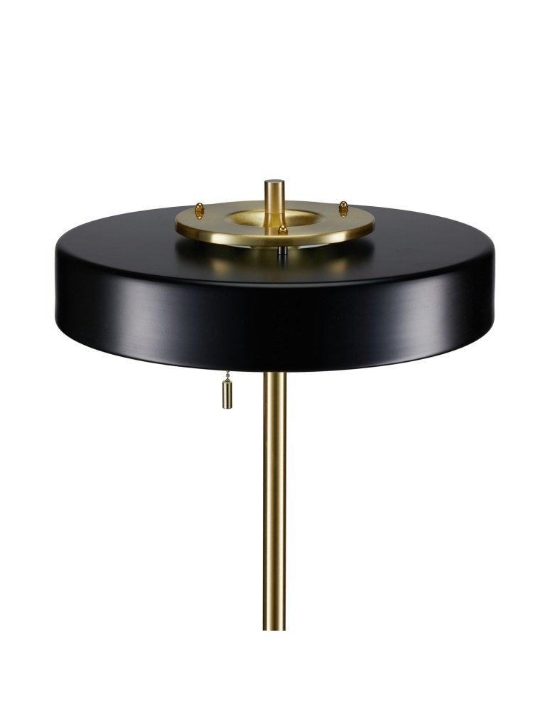 Step into Design Lampa podłogowa ARTDECO czarno - złota 162 cm MF8872 black