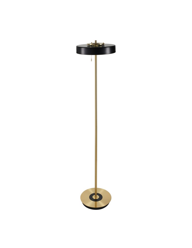 Step into Design Lampa podłogowa ARTDECO czarno - złota 162 cm MF8872 black