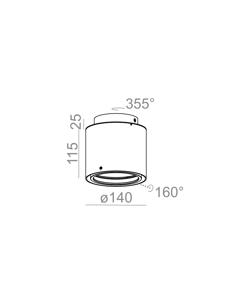 Ceiling lamps - Aqform TUBA distance 111x1 surface-mounted 45603-0000-T8-PH - product kolory-swiatla.pl 2