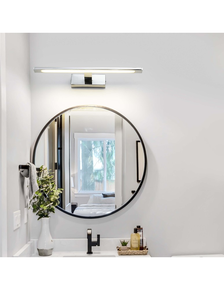 Bathroom wall lamps - Light Prestige Isla wall lamp chrome medium IP44 CCT (variable color 3000/4000/6500K) LED chrome GS-LWB-12W CH CCT - product kolory-swiatla.pl 4