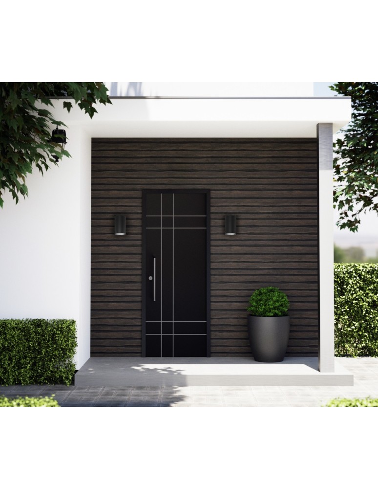 Outdoor wall lamps - Italux Lenta 4K Outdoor Wall Mounted Black Sandblasted IP54 1xLED 15W 4000K OWL-2805-1-4K - product kolory-swiatla.pl 2