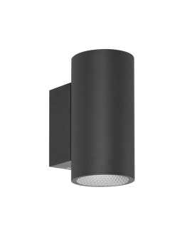 Italux Lenta 3K Zewnętrzna Ścienna Czarny piaskowany IP54 2xLED 20W 3000K OWL-2805-2-3K