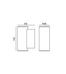 Italux Lenta GU10 Zewnętrzna Ścienna Czarny piaskowany IP54 1xGU10 40W OWL-2026A-1-GU10