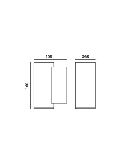 Italux Lenta 3K Outdoor Wall Mounted Black Sandblasted IP54 1xLED 10W 3000K OWL-2026B-1-3K - product 2