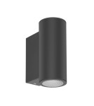 Italux Lenta GU10 Zewnętrzna Ścienna Czarny piaskowany IP54 2xGU10 40W OWL-2026A-2-GU10