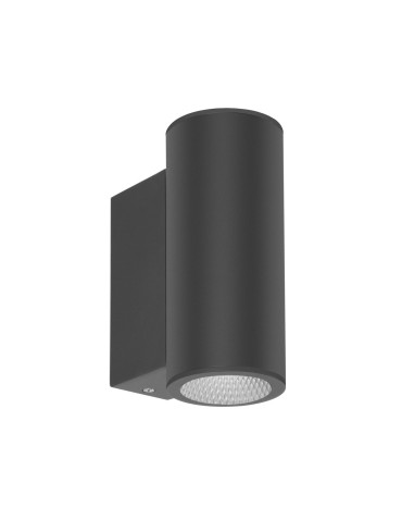 Italux Lenta GU10 Zewnętrzna Ścienna Czarny piaskowany IP54 2xGU10 40W OWL-2026A-2-GU10