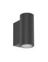 Italux Lenta GU10 Outdoor Wall Mounted Black Sandblasted IP54 2xGU10 40W OWL-2026A-2-GU10