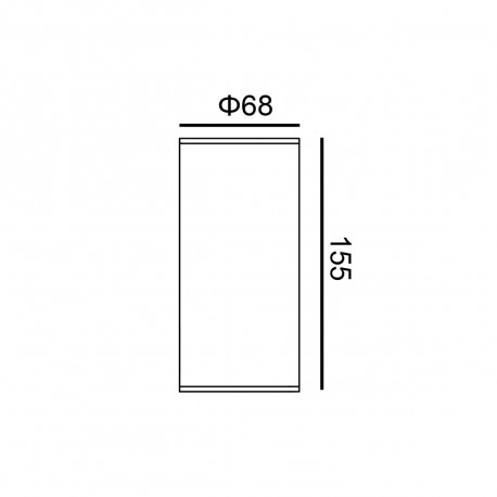 Italux Rima 3K Zewnętrzna Wisząca Czarny piaskowany IP54 1xLED 10W 3000K OPN-3022B-3K