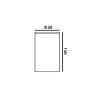 Outdoor ceiling lamps - Italux Rima 3K Outdoor Pendant Black Sandblasted IP54 1xLED 15W 3000K OPN-3064-3K - product 2