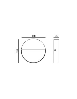 Italux Piana 3K Zewnętrzna Ścienna Czarny piaskowany IP54 1xLED 3W 3000K OWL-4153-3K - produkt 2