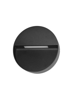 Italux Piana 3K Outdoor Wall Mounted Black Sandblasted IP54 1xLED 3W 3000K OWL-4153-3K