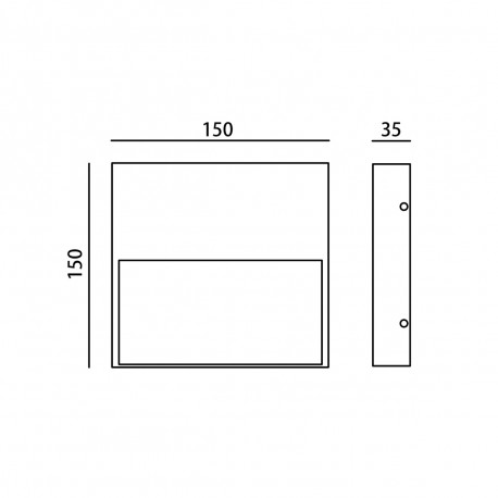 Italux Fenis 3K Zewnętrzna Ścienna Czarny piaskowany IP54 1xLED 3W 3000K OWL-2685-3K