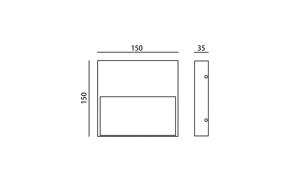 Italux Fenis 3K Zewnętrzna Ścienna Czarny piaskowany IP54 1xLED 3W 3000K OWL-2685-3K