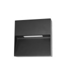 Lamps for path lighting - Italux Fenis 3K Outdoor Wall Mounted Black Sandblasted IP54 1xLED 3W 3000K OWL-2685-3K - product 1