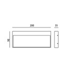Lamps for path lighting - Italux Fenis 3K Outdoor Wall Mounted Black Sandblasted IP54 1xLED 5W 3000K OWL-2695-3K - product 2