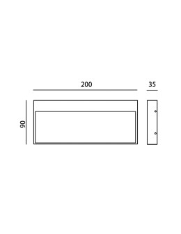 Italux Fenis 4K Zewnętrzna Ścienna Czarny piaskowany IP54 1xLED 5W 4000K OWL-2695-4K - produkt 2