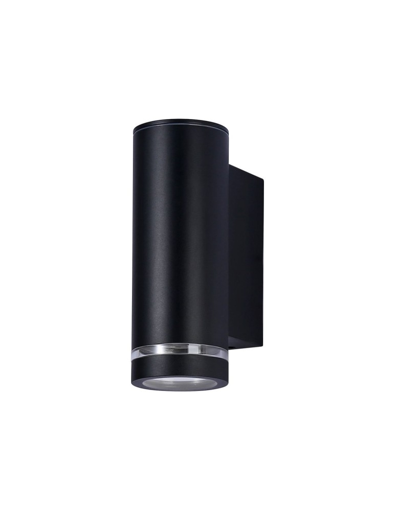Outdoor wall lamps - Italux Fondo 3K Outdoor Wall Mounted Black Sandblasted IP54 1xLED 10W 3000K OWL-2067-1-3K - product kolory-swiatla.pl 3