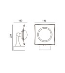 Outdoor wall lamps - Italux Isola 4K Outdoor Wall Mounted Black Sandblasted IP54 1xLED 9W 4000K OWL-6950-4K - product 2