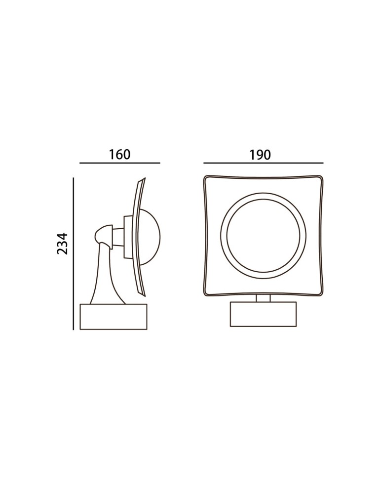 Outdoor wall lamps - Italux Isola 4K Outdoor Wall Mounted Black Sandblasted IP54 1xLED 9W 4000K OWL-6950-4K - product kolory-swiatla.pl 2