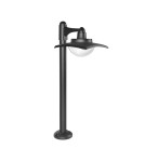 Standing garden lamps - Italux Isola 3K Outdoor Standing Black Sandblasted IP54 1xLED 9W 3000K OFL-6923-3K - product 1