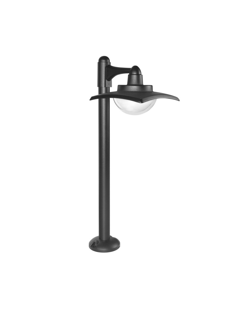 Standing garden lamps - Italux Isola 3K Outdoor Standing Black Sandblasted IP54 1xLED 9W 3000K OFL-6923-3K - product kolory-swiatla.pl 1