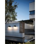 Outdoor wall lamps - Italux Isola 4K Outdoor Wall Mounted Black Sandblasted IP54 1xLED 9W 4000K OWL-6950-4K - product 3