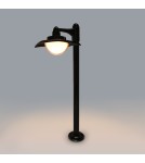 Standing garden lamps - Italux Isola 3K Outdoor Standing Black Sandblasted IP54 1xLED 9W 3000K OFL-6923-3K - product 3