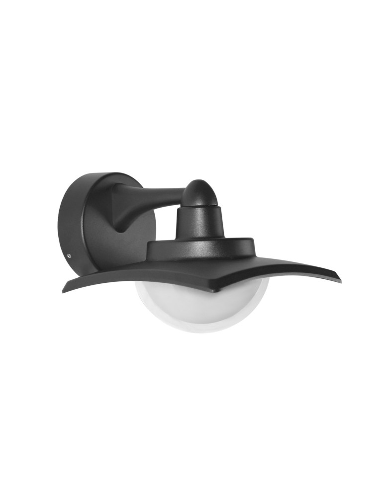 Outdoor wall lamps - Italux Isola 3K Outdoor Wall Mounted Black Sandblasted IP54 1xLED 9W 3000K OWL-6950-3K - product kolory-swiatla.pl 1