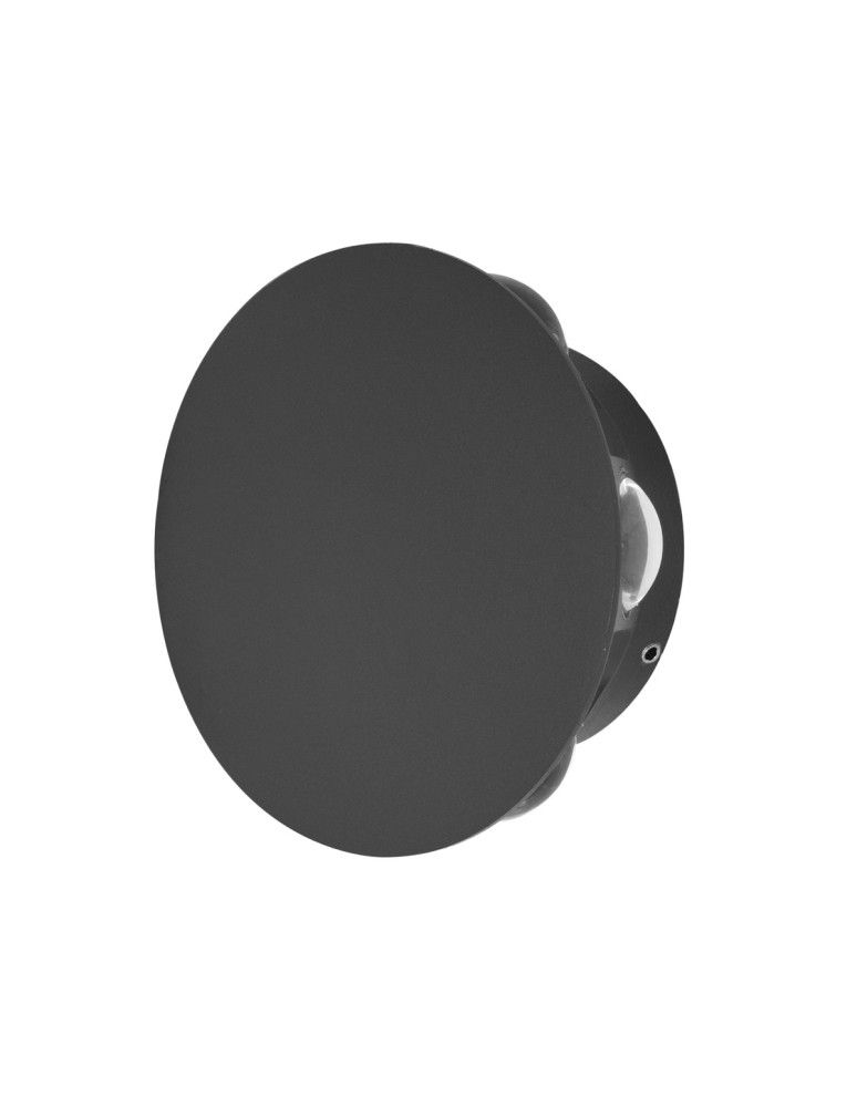 Outdoor wall lamps - Italux Macba Outdoor Wall Mounted Black Sandblasted IP54 1xLED 6W 4000k OWL-6031-6-4K - product kolory-swiatla.pl 1