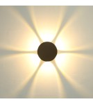Outdoor wall lamps - Italux Macba Outdoor Wall Mounted Black Sandblasted IP54 1xLED 6W 3000k OWL-6031-6-3K - product 2